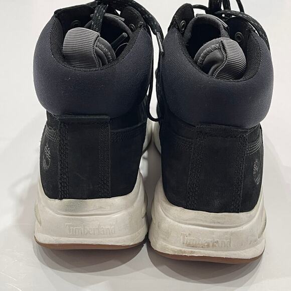 Timberland Delphiville Hiking Sneaker Boots Black Suede Leather Size 7 - Picture 8 of 10